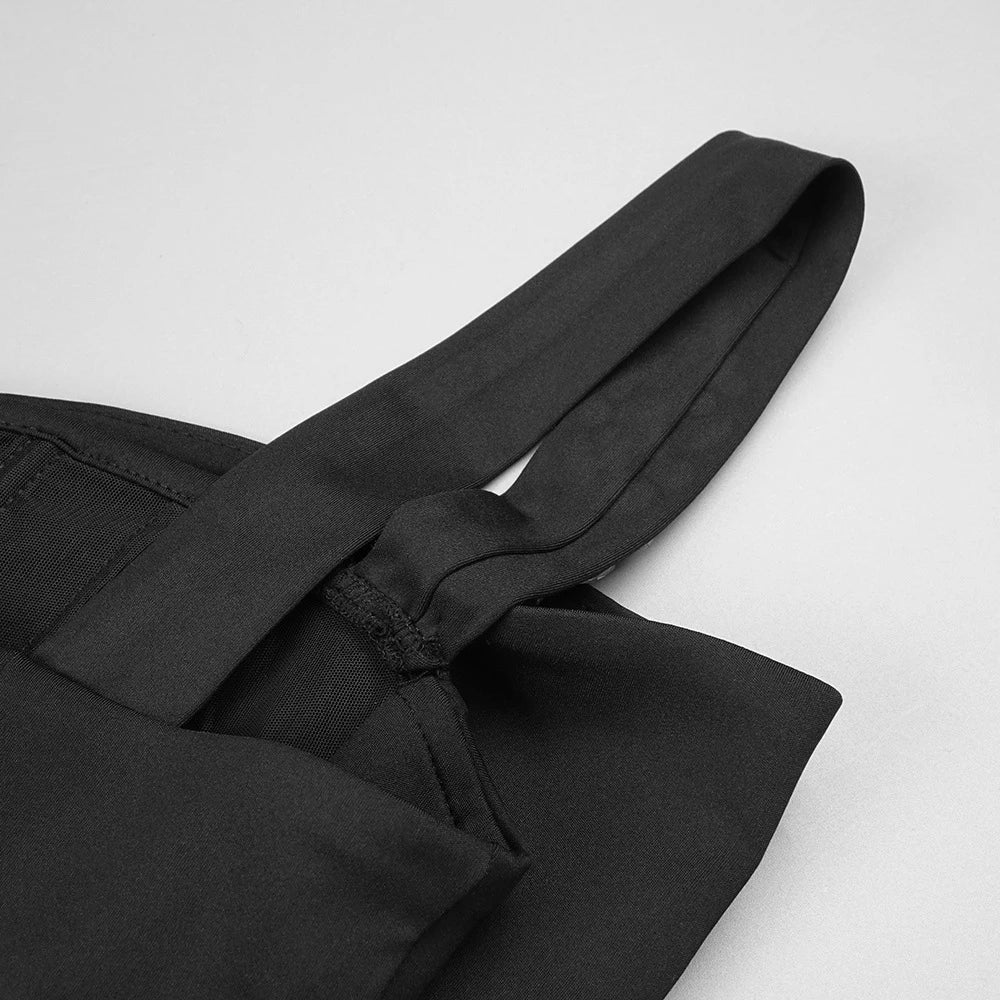 Elegantes Bandage-Maxikleid mit Diamanten – Bodenlang & Quadratkragen