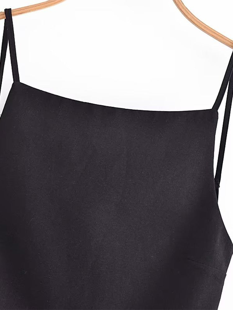 Elegantes Bandage-Maxikleid mit Diamanten – Bodenlang & Quadratkragen