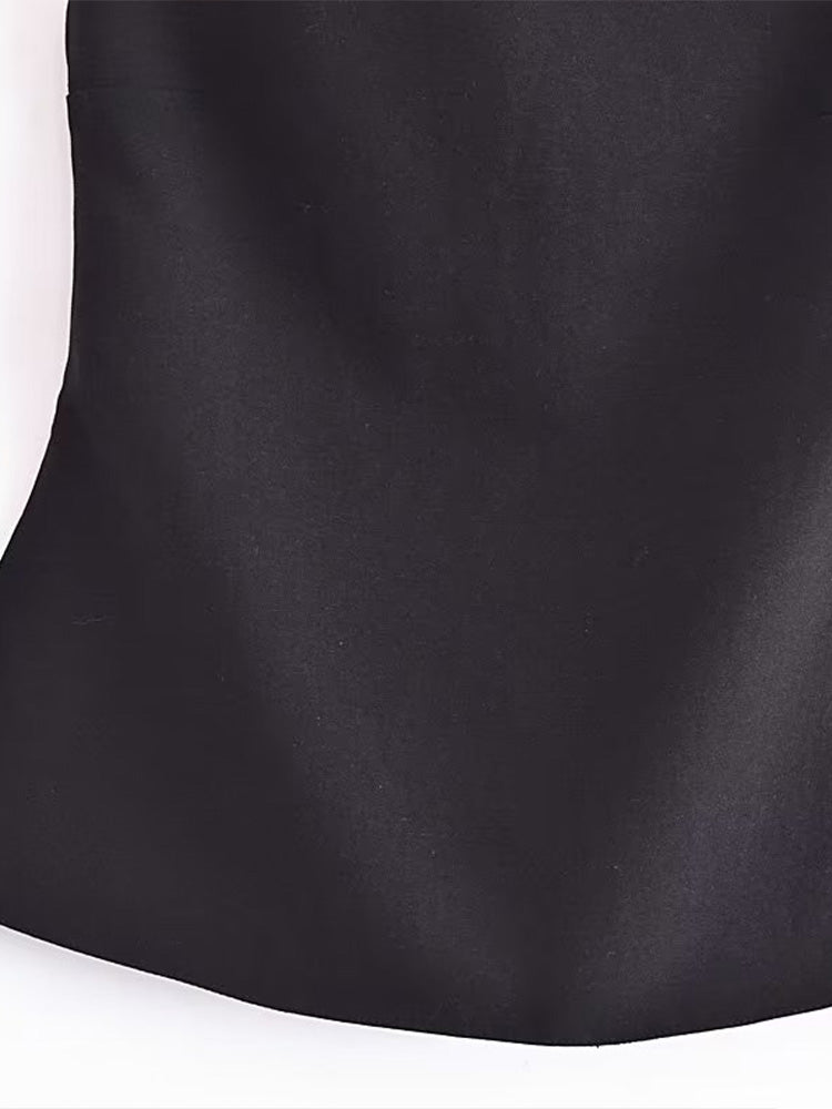 Elegantes Bandage-Maxikleid mit Diamanten – Bodenlang & Quadratkragen
