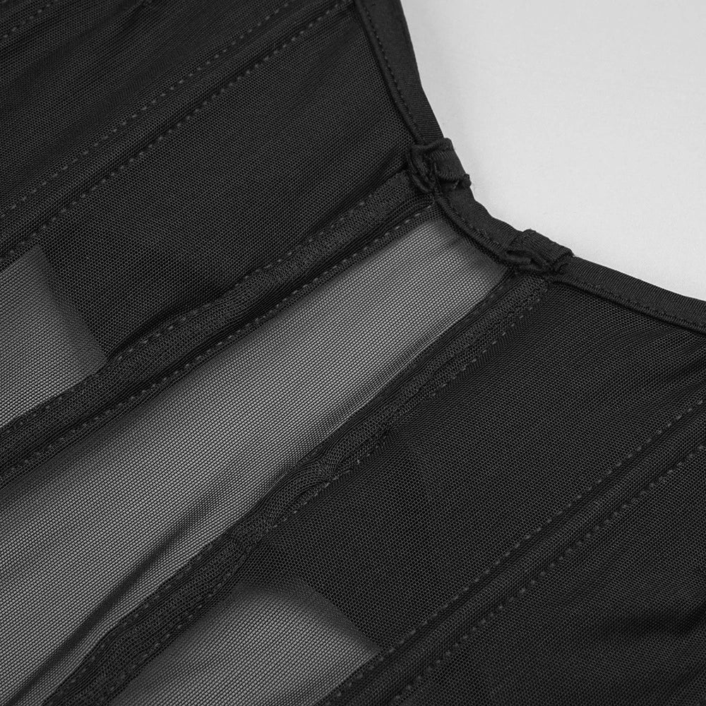Elegantes Bandage-Maxikleid mit Diamanten – Bodenlang & Quadratkragen