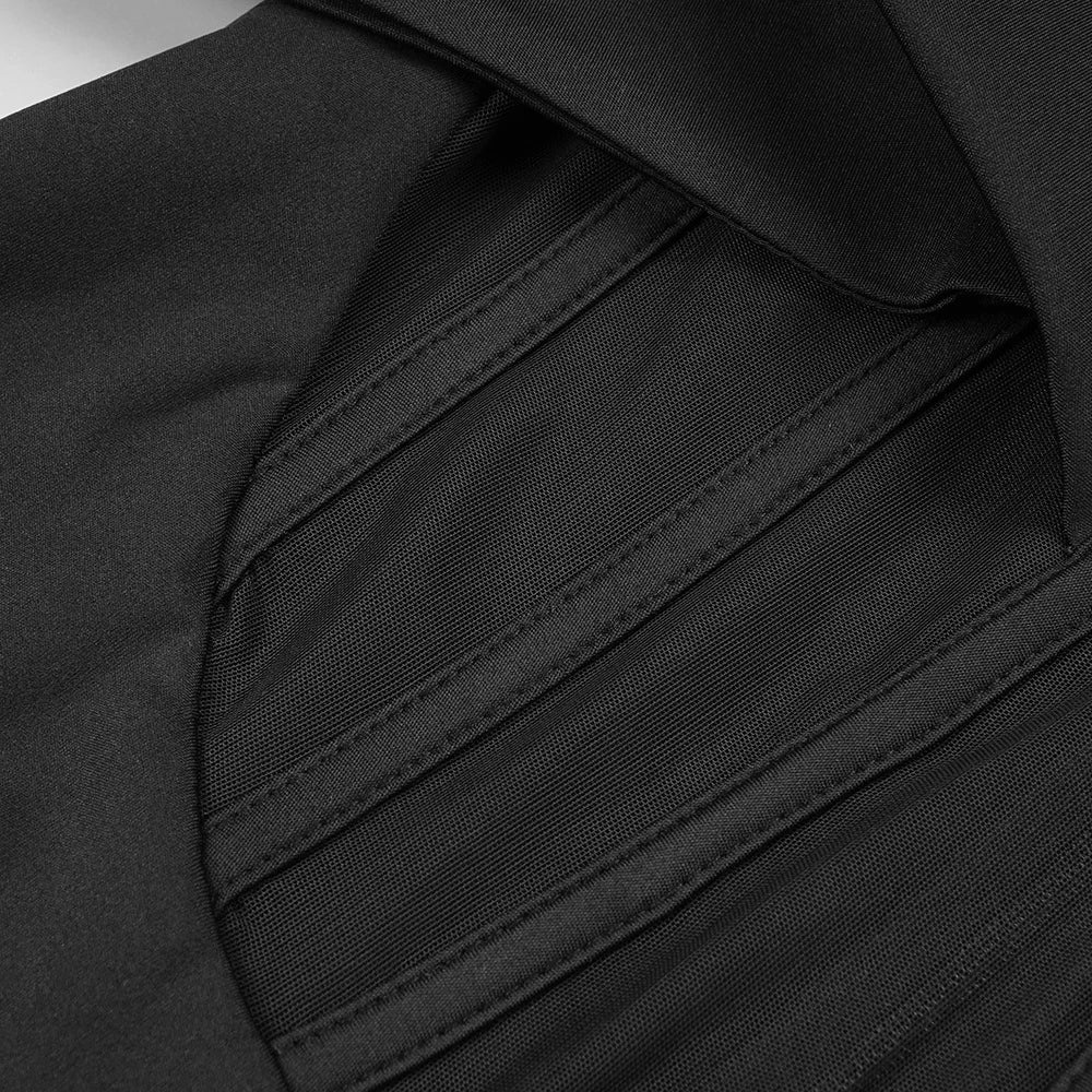 Elegantes Bandage-Maxikleid mit Diamanten – Bodenlang & Quadratkragen
