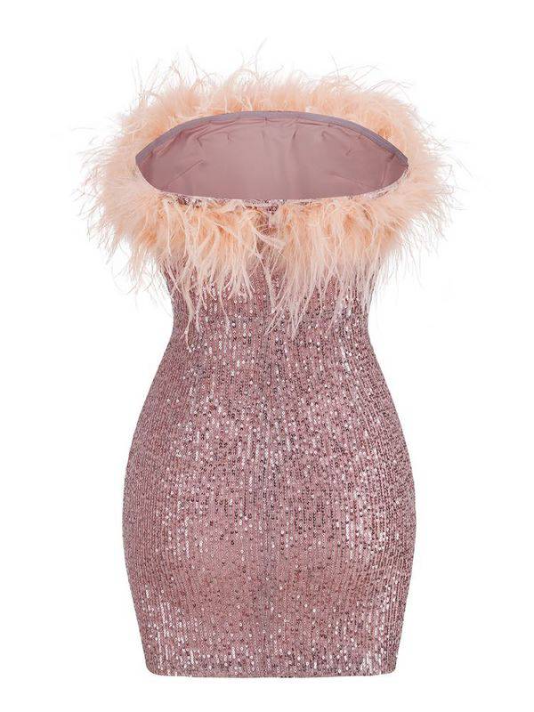 Elegantes Bandage-Maxikleid mit Diamanten – Bodenlang & Quadratkragen