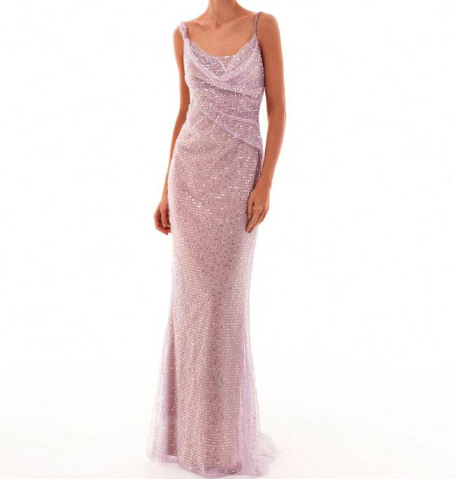 Produktbild von Elegantes Bandage-Maxikleid mit Diamanten – Bodenlang & Quadratkragen in s, erhältlich bei Hot Fashionista