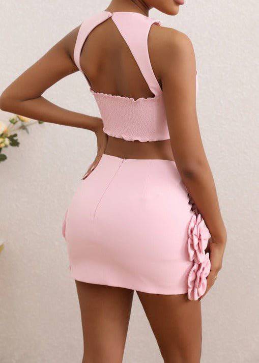 Elegantes Bandage-Maxikleid mit Diamanten – Bodenlang & Quadratkragen