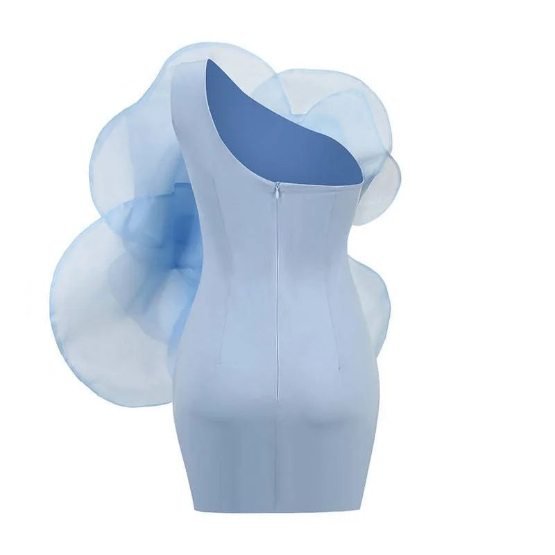 Elegantes Bandage-Maxikleid mit Diamanten – Bodenlang & Quadratkragen