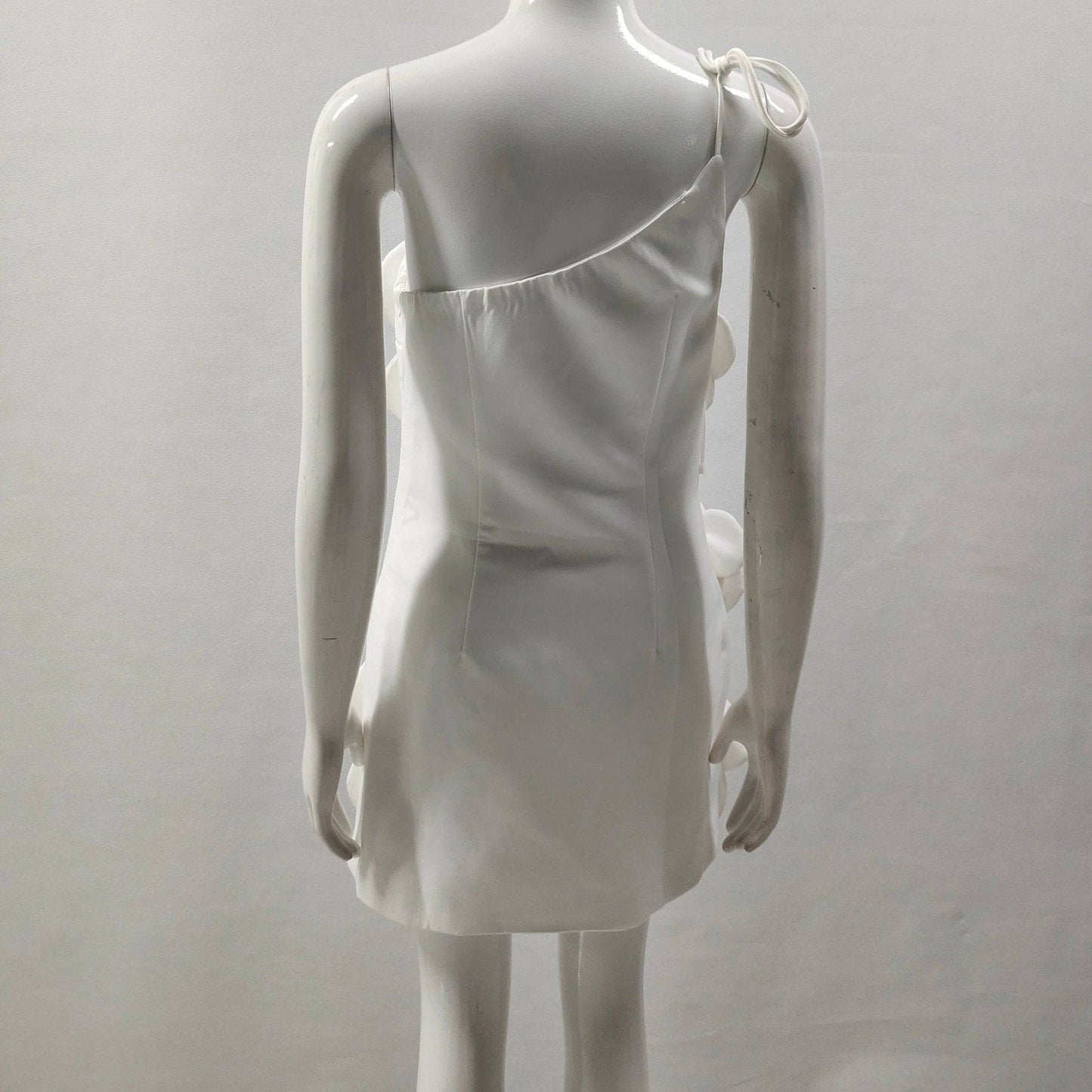 Elegantes Bandage-Maxikleid mit Diamanten – Bodenlang & Quadratkragen