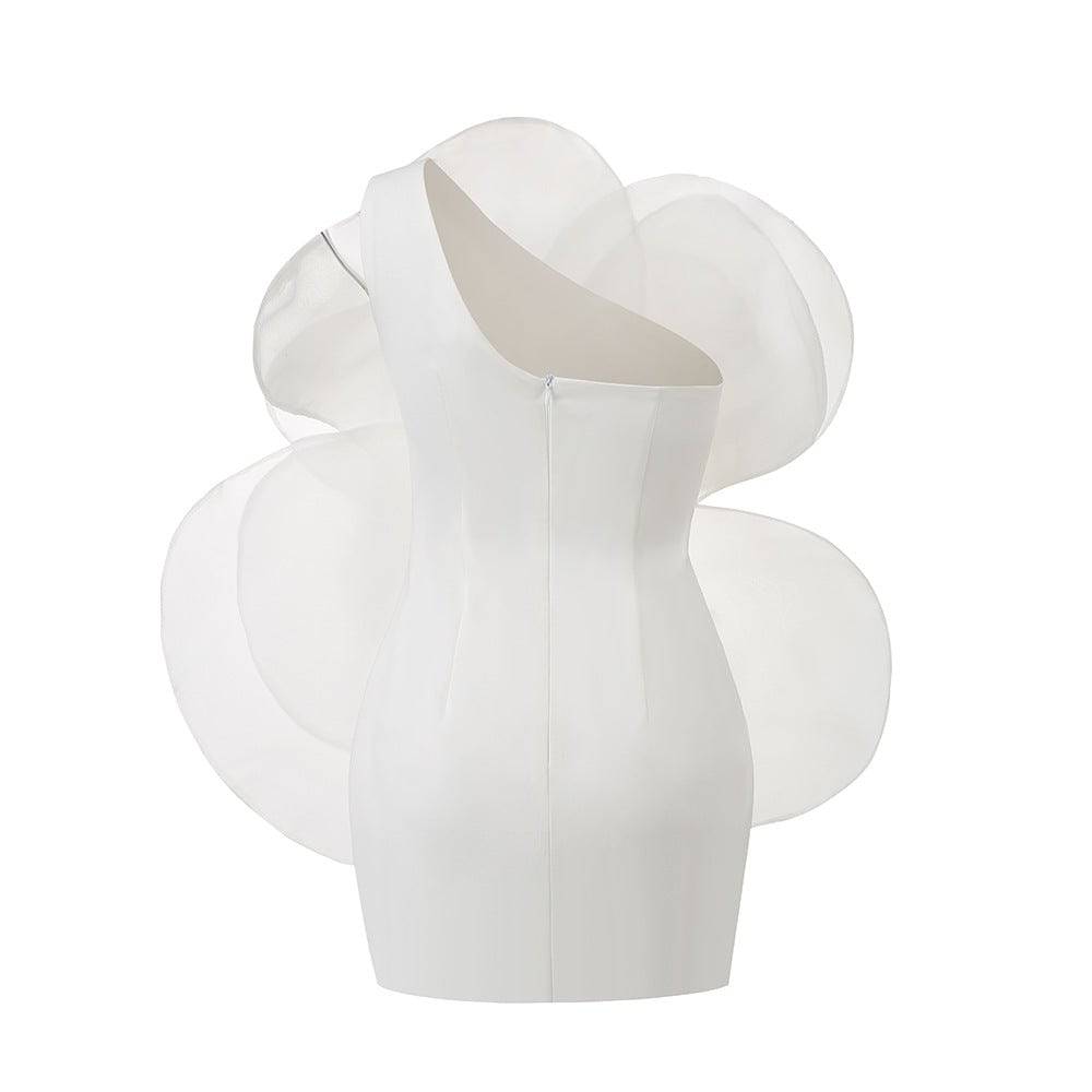 Elegantes Bandage-Maxikleid mit Diamanten – Bodenlang & Quadratkragen