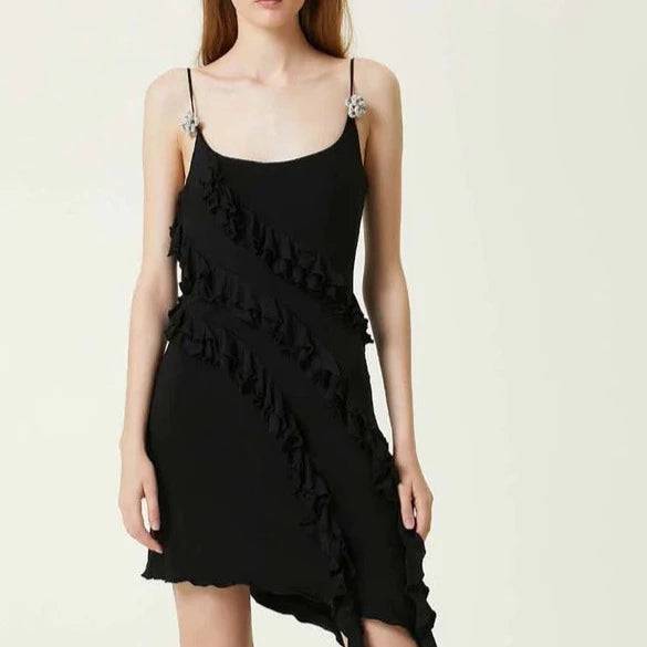 Produktbild von Elegantes Bandage-Maxikleid mit Diamanten – Bodenlang & Quadratkragen in S, erhältlich bei Hot Fashionista