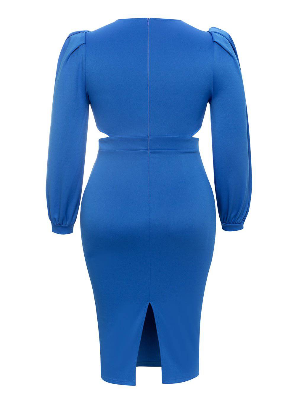 Elegantes Bandage-Maxikleid mit Diamanten – Bodenlang & Quadratkragen