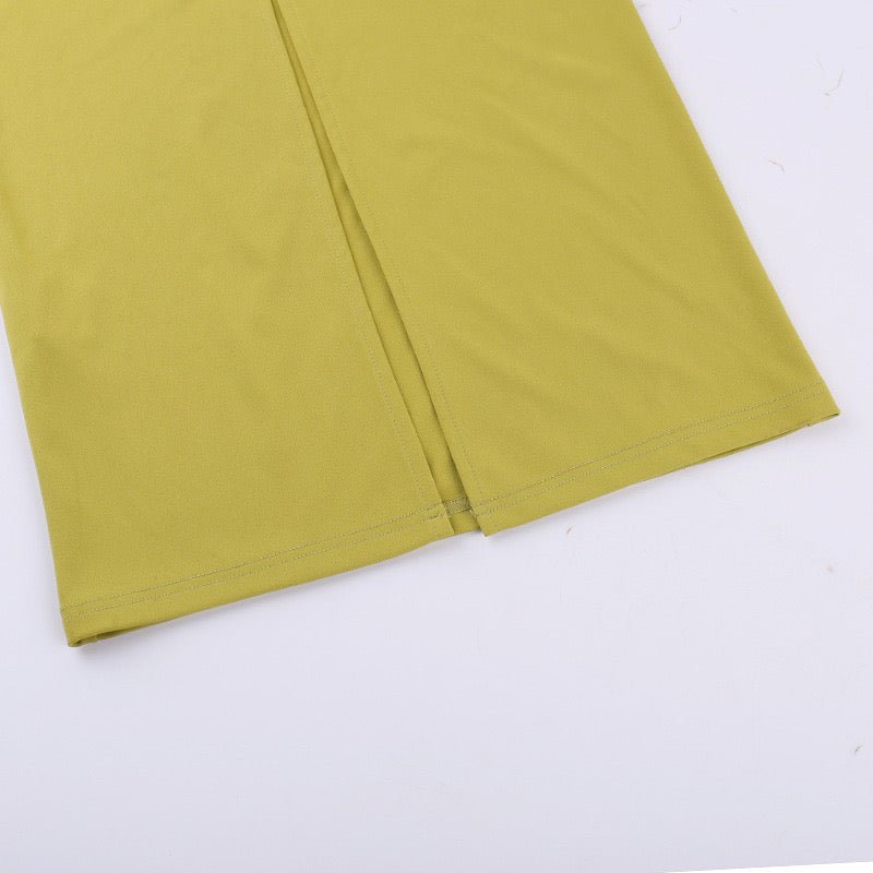 Elegantes Bandage-Maxikleid mit Diamanten – Bodenlang & Quadratkragen