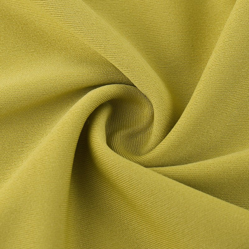 Elegantes Bandage-Maxikleid mit Diamanten – Bodenlang & Quadratkragen