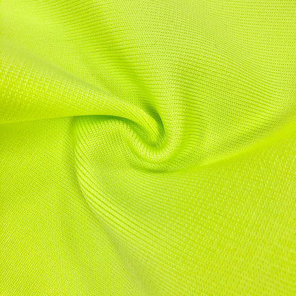 Elegantes Bandage-Maxikleid mit Diamanten – Bodenlang & Quadratkragen