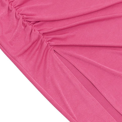 Elegantes Bandage-Maxikleid mit Diamanten – Bodenlang & Quadratkragen