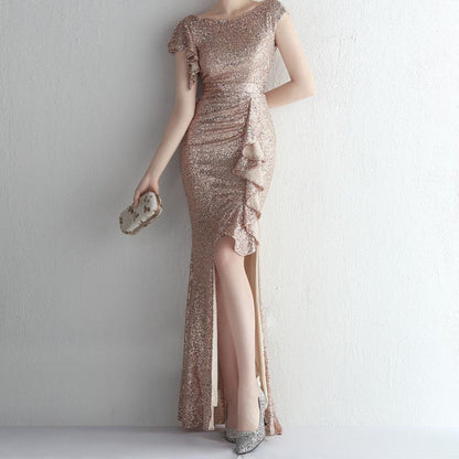 Produktbild von Elegantes Bandage-Maxikleid mit Diamanten – Bodenlang & Quadratkragen in black, erhältlich bei Hot Fashionista