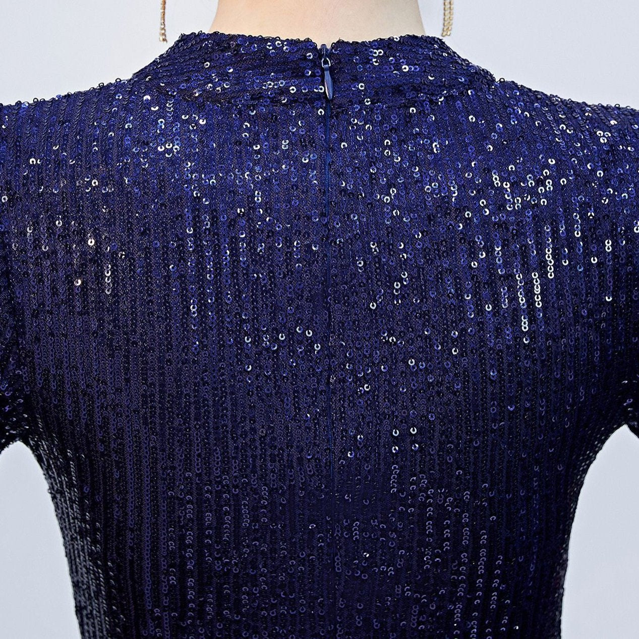 Elegantes Bandage-Maxikleid mit Diamanten – Bodenlang & Quadratkragen