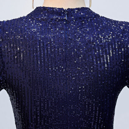 Elegantes Bandage-Maxikleid mit Diamanten – Bodenlang & Quadratkragen