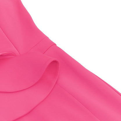 Elegantes Bandage-Maxikleid mit Diamanten – Bodenlang & Quadratkragen
