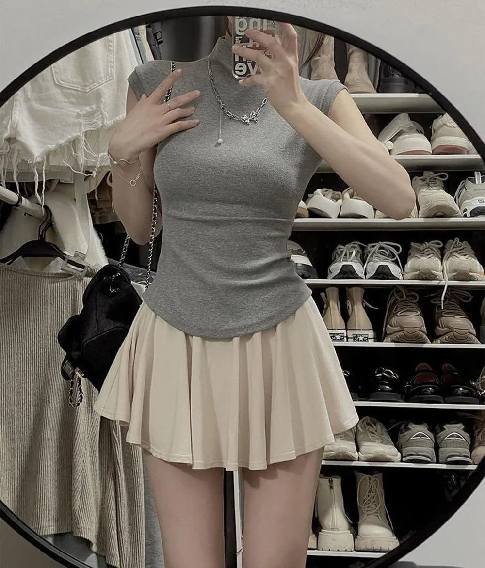 Elegantes Bandage-Maxikleid mit Diamanten – Bodenlang & Quadratkragen