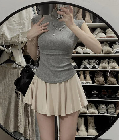 Elegantes Bandage-Maxikleid mit Diamanten – Bodenlang & Quadratkragen