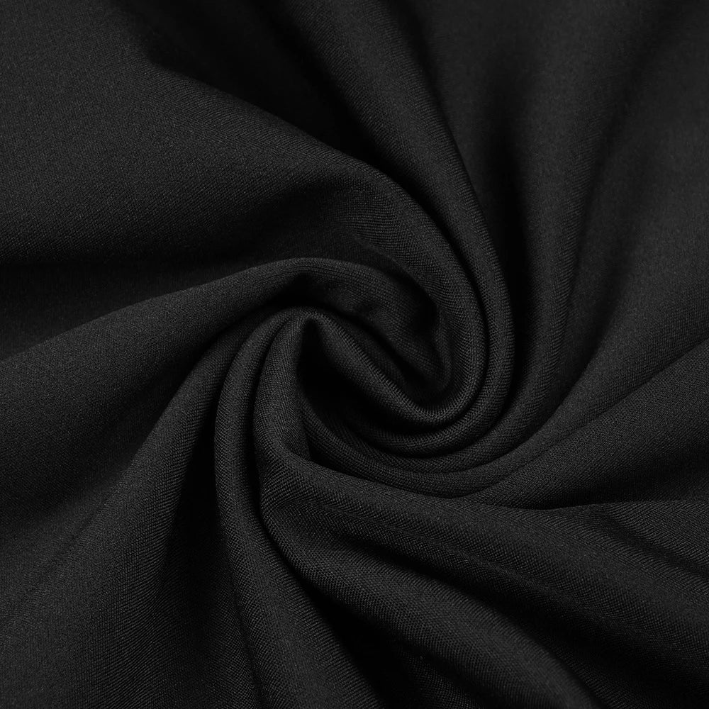 Elegantes Bandage-Maxikleid mit Diamanten – Bodenlang & Quadratkragen