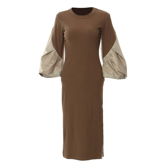 Produktbild von Elegantes Bandage-Maxikleid mit Diamanten – Bodenlang & Quadratkragen in black, erhältlich bei Hot Fashionista