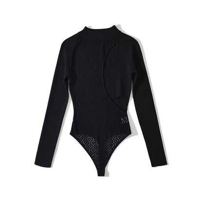 Elegantes Bandage-Maxikleid mit Diamanten – Bodenlang & Quadratkragen
