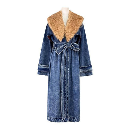 Produktbild von Elegantes Bandage-Maxikleid mit Diamanten – Bodenlang & Quadratkragen in Denim Blue, erhältlich bei Hot Fashionista