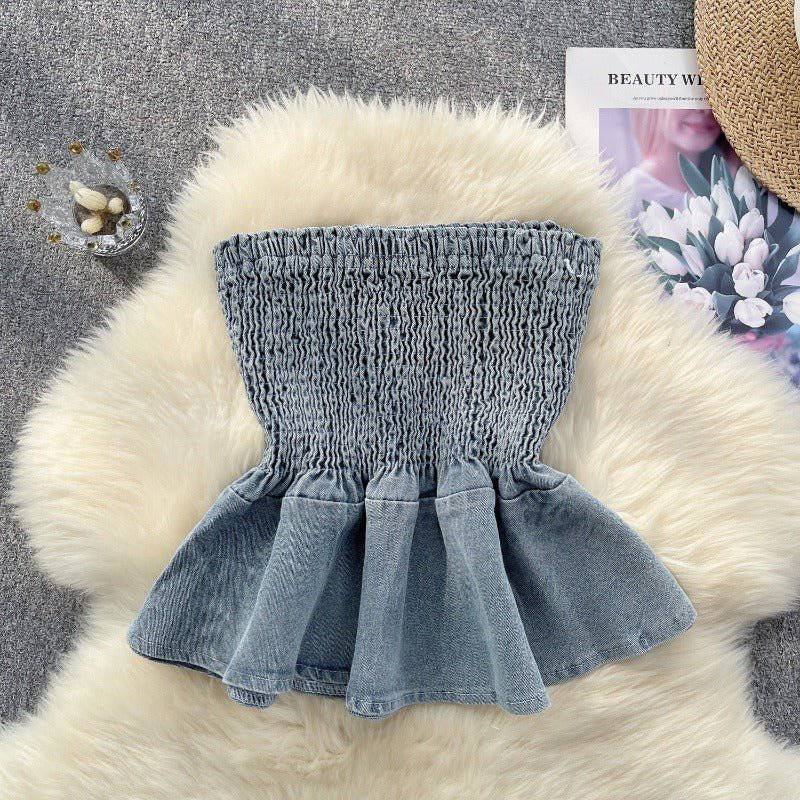 Produktbild von Elegantes Bandage-Maxikleid mit Diamanten – Bodenlang & Quadratkragen in Light blue, erhältlich bei Hot Fashionista