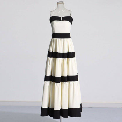 Elegantes Bandage-Maxikleid mit Diamanten – Bodenlang & Quadratkragen