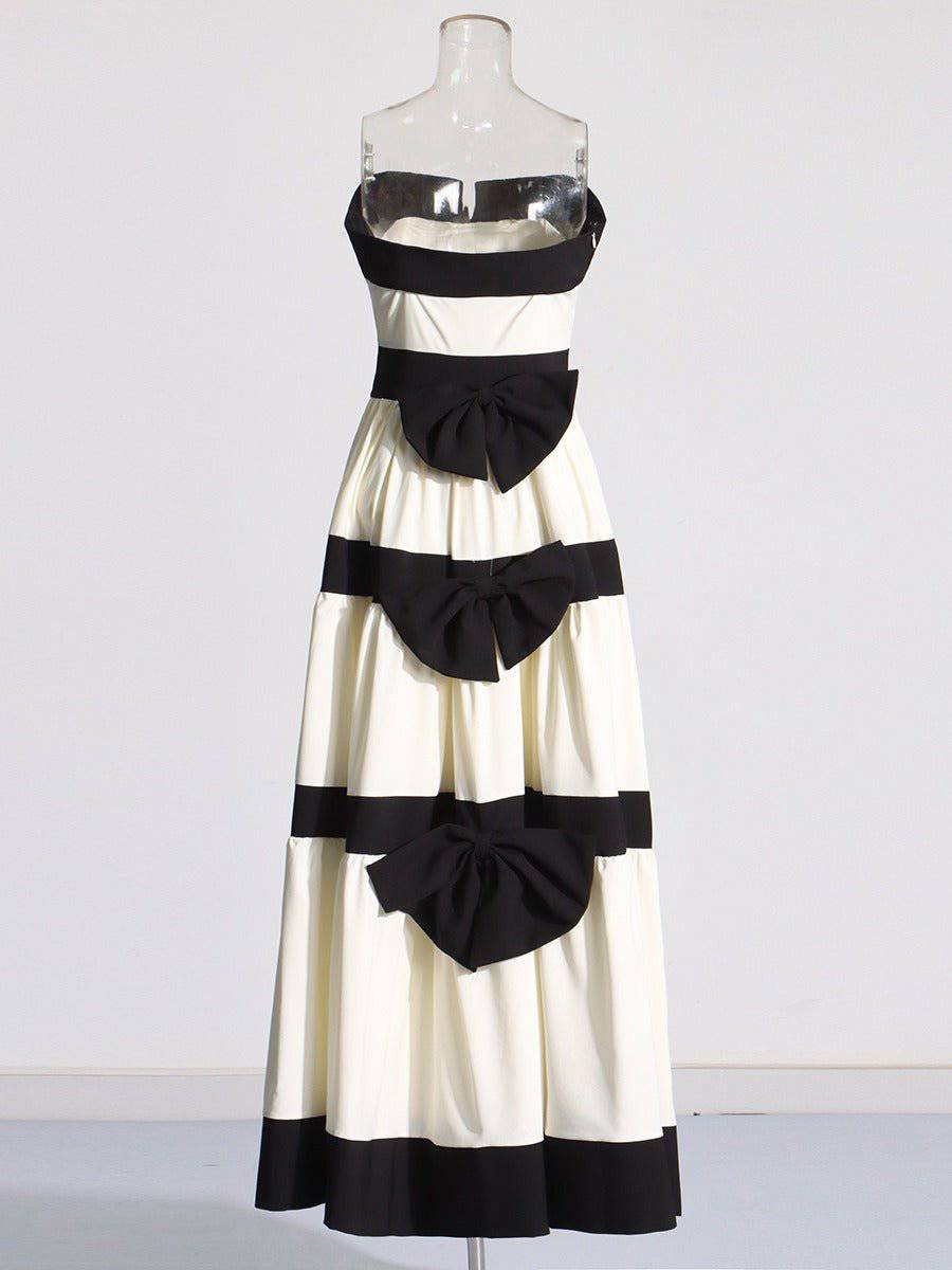 Elegantes Bandage-Maxikleid mit Diamanten – Bodenlang & Quadratkragen