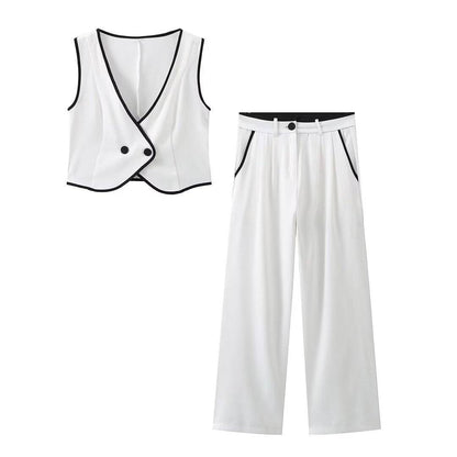 Produktbild von Elegantes Bandage-Maxikleid mit Diamanten – Bodenlang & Quadratkragen in White suit, erhältlich bei Hot Fashionista