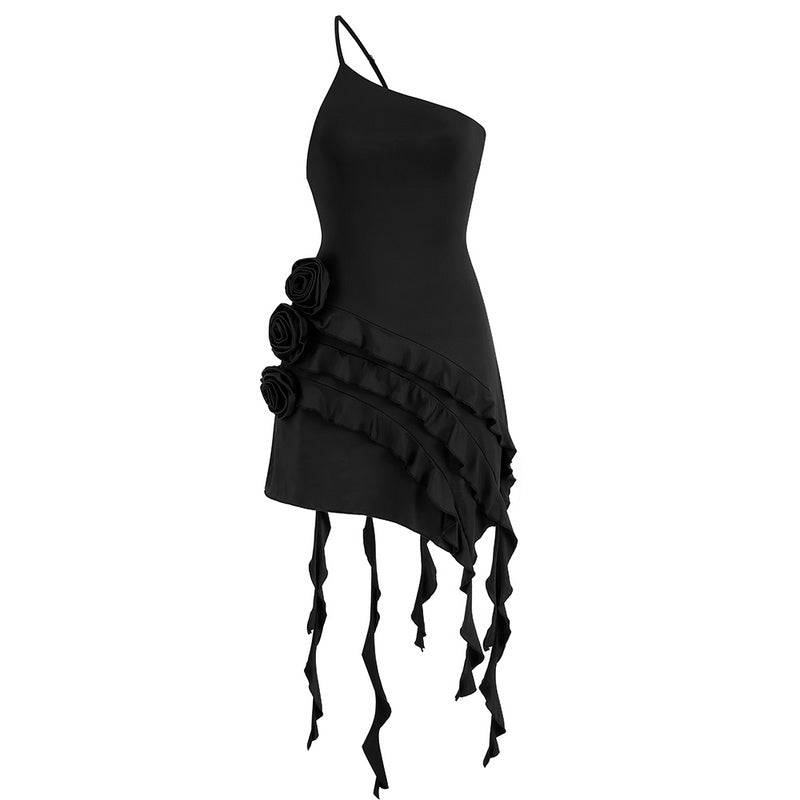 Elegantes Bandage-Maxikleid mit Diamanten – Bodenlang & Quadratkragen
