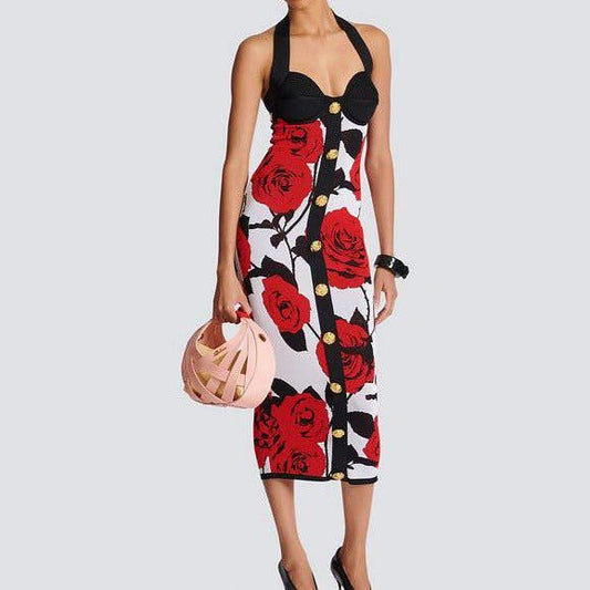 red floral midi dress https://hotfashionista.de