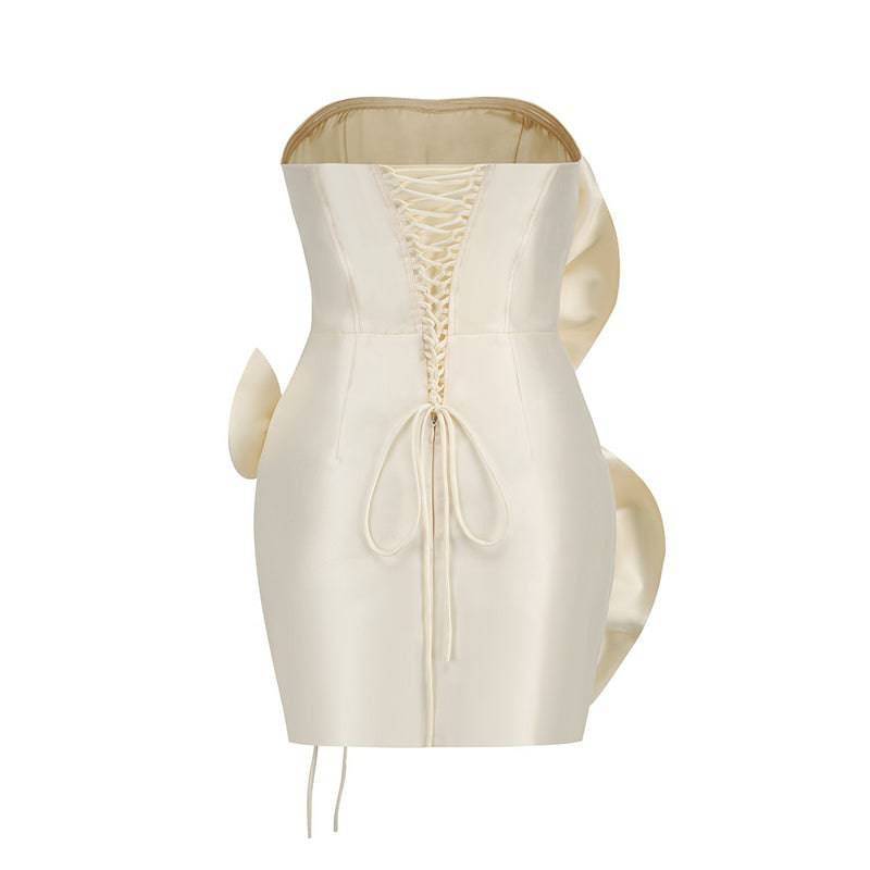 Elegantes Bandage-Maxikleid mit Diamanten – Bodenlang & Quadratkragen