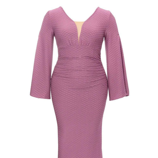 Produktbild von Elegantes Bandage-Maxikleid mit Diamanten – Bodenlang & Quadratkragen in S, erhältlich bei Hot Fashionista