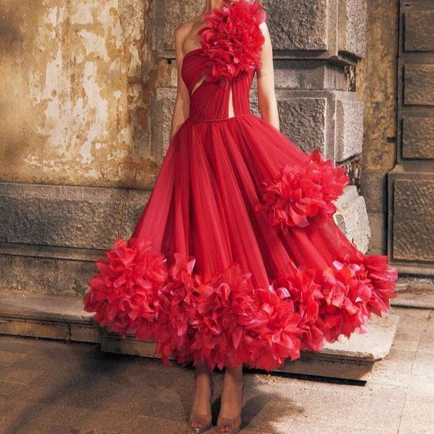 Elegantes Bandage-Maxikleid mit Diamanten – Bodenlang & Quadratkragen