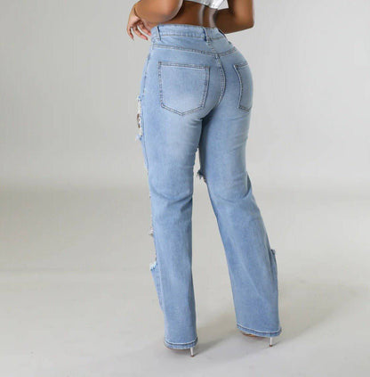 Elegantes Bandage-Maxikleid mit Diamanten – Bodenlang & Quadratkragen