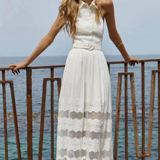 Produktbild von Elegantes Bandage-Maxikleid mit Diamanten – Bodenlang & Quadratkragen in s, erhältlich bei Hot Fashionista