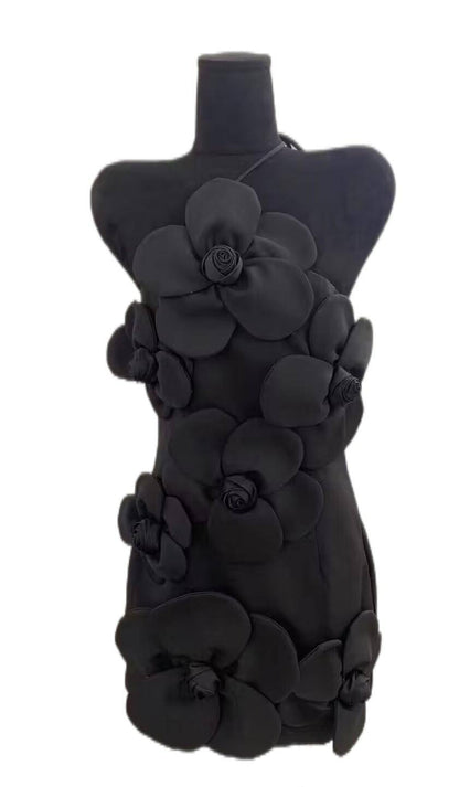 Elegantes Bandage-Maxikleid mit Diamanten – Bodenlang & Quadratkragen
