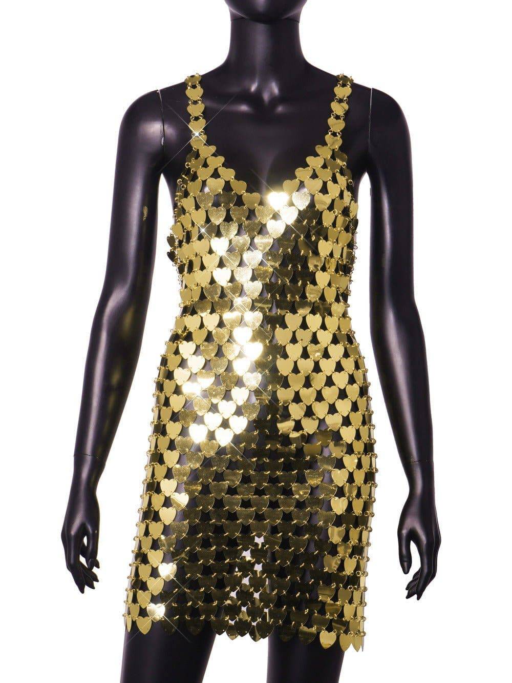 Elegantes Bandage-Maxikleid mit Diamanten – Bodenlang & Quadratkragen