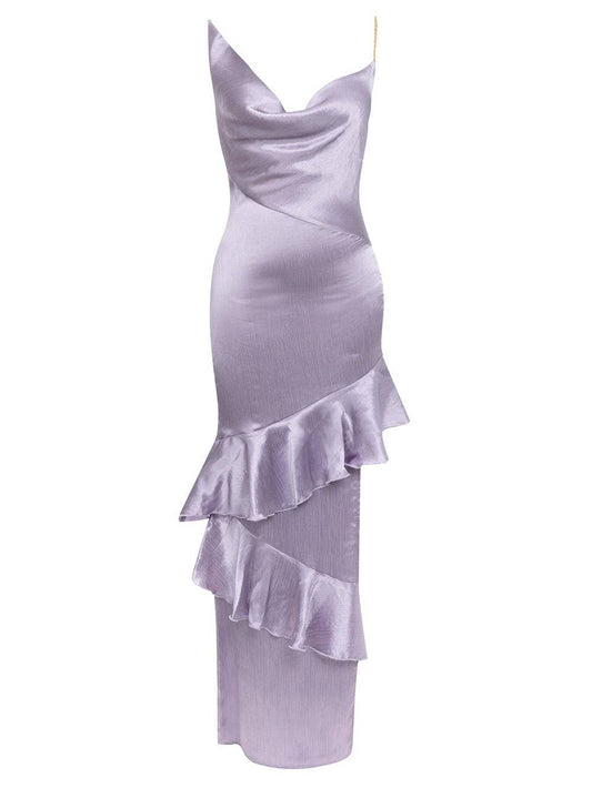 Produktbild von Elegantes Bandage-Maxikleid mit Diamanten – Bodenlang & Quadratkragen in xs, erhältlich bei Hot Fashionista