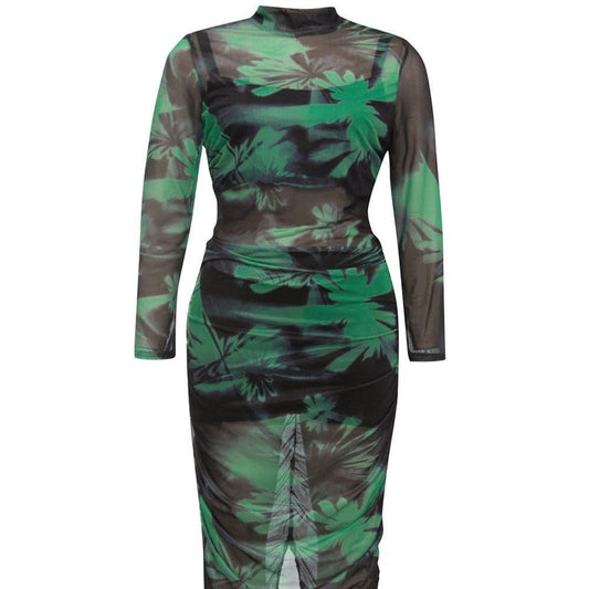 Produktbild von Elegantes Bandage-Maxikleid mit Diamanten – Bodenlang & Quadratkragen in xs-1, erhältlich bei Hot Fashionista