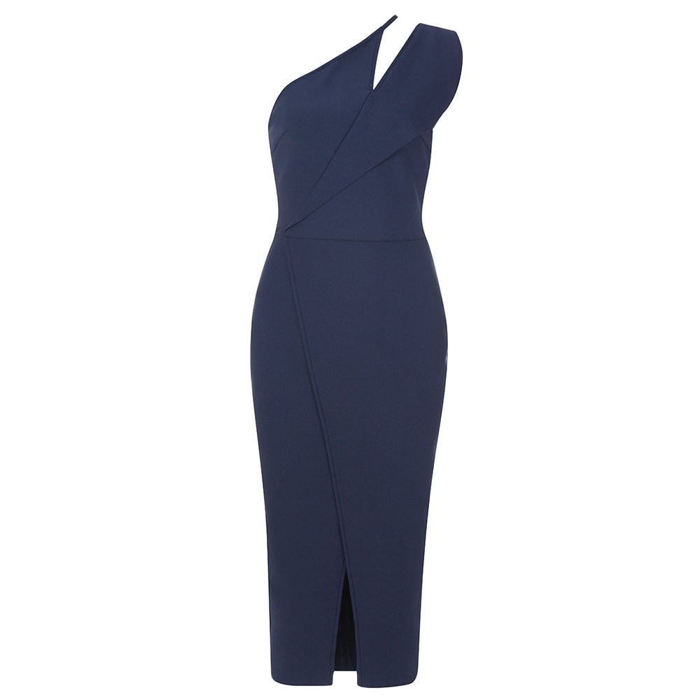 Produktbild von Elegantes Bandage-Maxikleid mit Diamanten – Bodenlang & Quadratkragen in xs, erhältlich bei Hot Fashionista