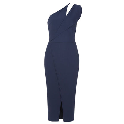 Produktbild von Elegantes Bandage-Maxikleid mit Diamanten – Bodenlang & Quadratkragen in xs, erhältlich bei Hot Fashionista