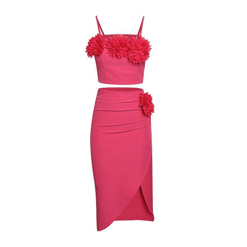 Elegantes Bandage-Maxikleid mit Diamanten – Bodenlang & Quadratkragen