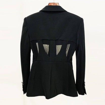 Elegantes Bandage-Maxikleid mit Diamanten – Bodenlang & Quadratkragen