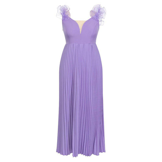 Produktbild von Elegantes Bandage-Maxikleid mit Diamanten – Bodenlang & Quadratkragen in s, erhältlich bei Hot Fashionista