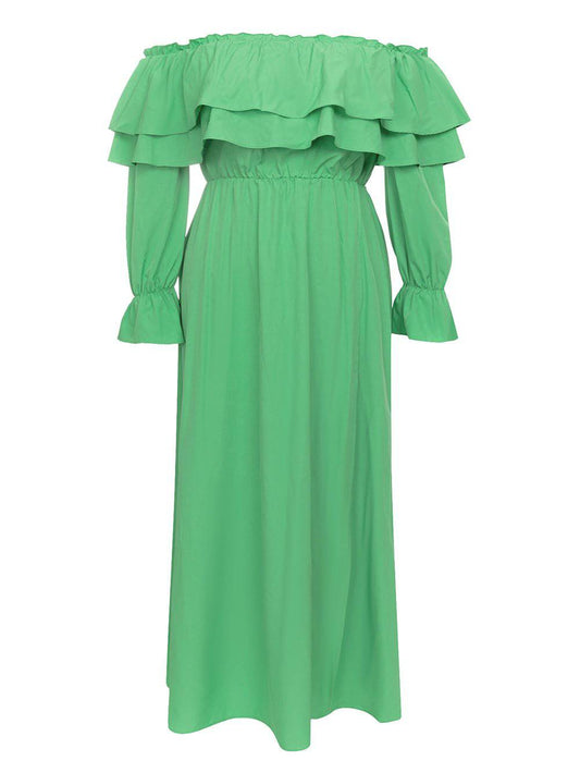 Produktbild von Elegantes Bandage-Maxikleid mit Diamanten – Bodenlang & Quadratkragen in s, erhältlich bei Hot Fashionista