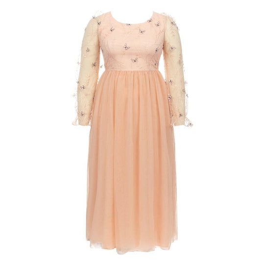 Produktbild von Elegantes Bandage-Maxikleid mit Diamanten – Bodenlang & Quadratkragen in s, erhältlich bei Hot Fashionista