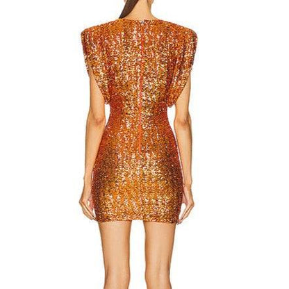 Elegantes Bandage-Maxikleid mit Diamanten – Bodenlang & Quadratkragen